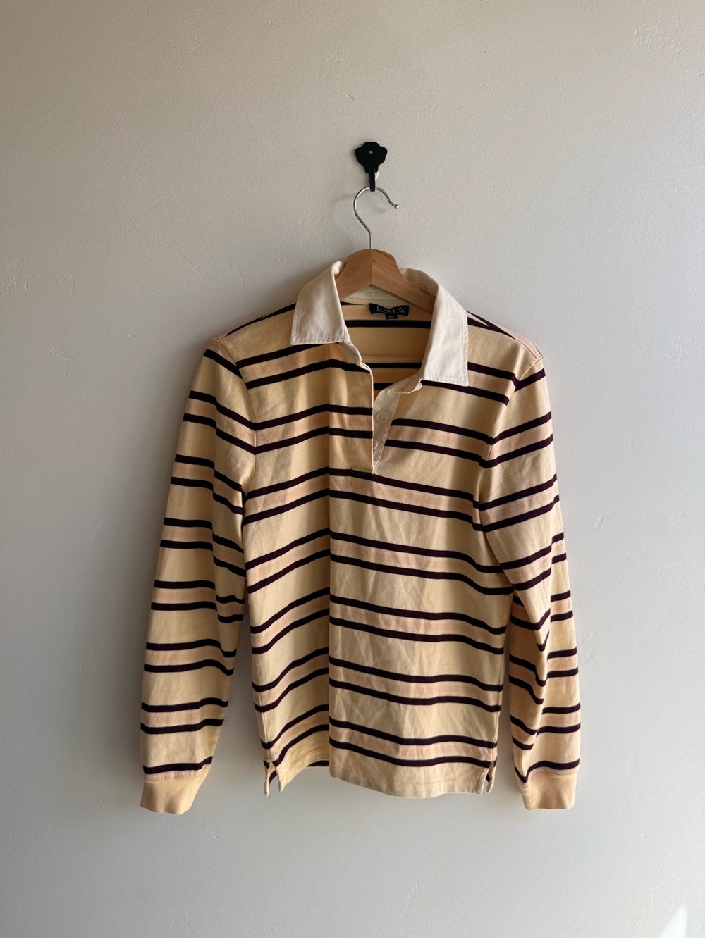 J Crew Rugby stripe long sleeve small shirt